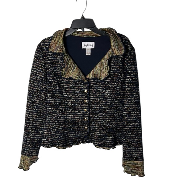 Joseph Ribkoff Multicolor Textured Blazer - Picture 2 of 16